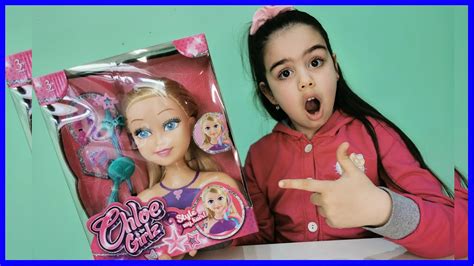 Unboxing Toy Review Chloe Girlz Style my hair with Ella 